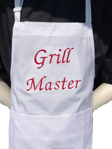 Miniatura 9 de CHEFSKIN Hermoso delantal de chef Grill Master Chef Regalo profesional