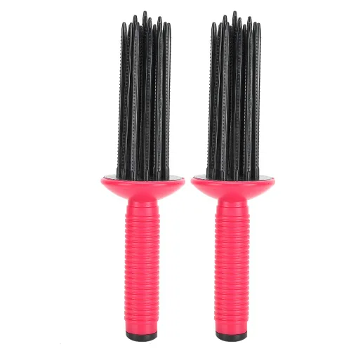 Rizador de pelo profesional 17 dientes peine rizador de pelo peine antideslizante rizado levantador de pelo herramienta portátil rizador varita