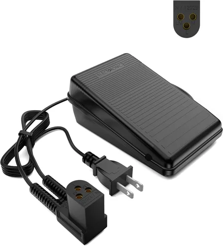 Pedal de pie y cable de alimentación de repuesto para máquina de coser Singer 979314-031 Compatible con Singer Sewing Machine 2517C, 2950C, 3270C,