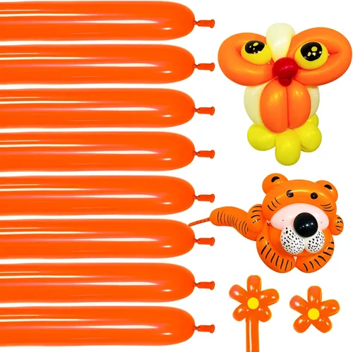 Miniatura 10 de Globos negros de 260 globos negros de látex grueso de 260q para modelo animal, 100 globos largos giratorios para regalos de Navidad de Halloween