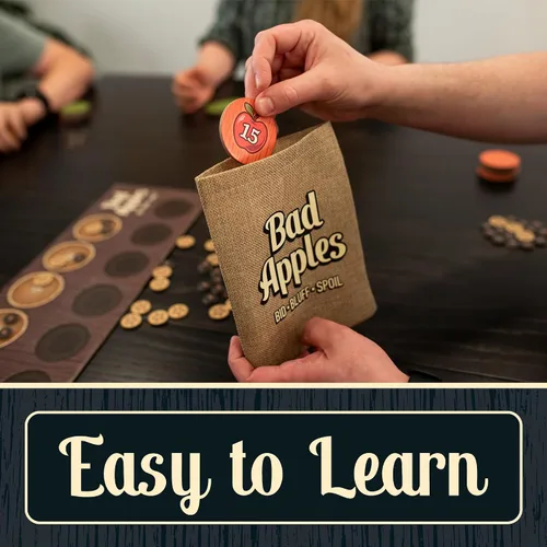 Miniatura 3 de Lost Boy Entertainment Bad Apples - Juego de mesa - Juegos familiares - Juegos de fiesta - para adultos y adolescentes - Estrategia - Pujas