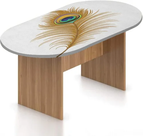 Miniatura 10 de XISUNYA Mantel ovalado ajustable, mantel de poliéster elástico de pavo real, mantel ajustable con estampado de flor de primavera japonesa, se adapta