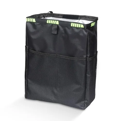 Basurero para automóvil de 3.5 galones, bolsa de basura ultra grande para colgar, organizador de capacidad y almacenamiento con correas ajustables,