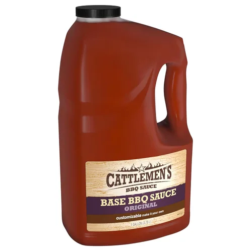 Cattlemen's Base original para barbacoa, 1 galón – Contenedor de un galón Base de salsa de barbacoa personalizable para chefs, ideal para costillas,