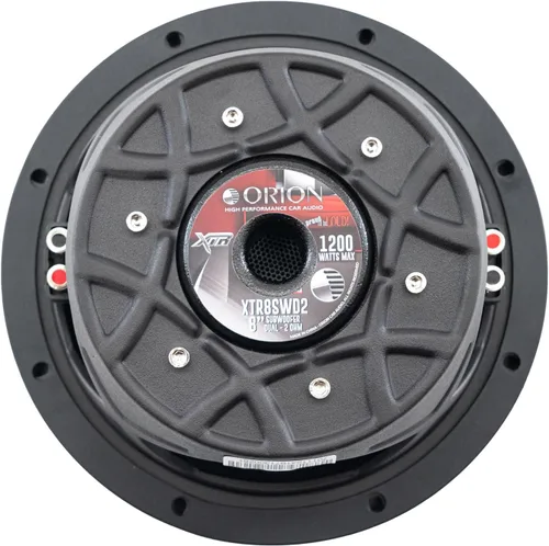 Miniatura 5 de Orion Serie XTR XTR8SWD2 Free Air Subwoofer de Montaje Superficial Delgado para Coche de 8”, 1200W de Potencia Máxima, 300W RMS, Dual 2 Ohm, Cono