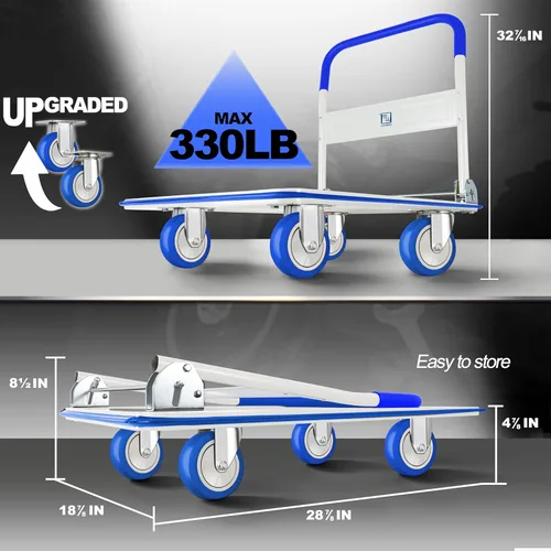 Miniatura 2 de Carro de plataforma Wellmax Azul