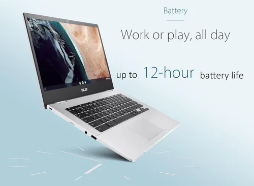 Miniatura 4 de ASUS Laptop Chromebook 14 (14 pulgadas FHD antirreflejo, Intel Celeron N4500, 4 GB de RAM, 128 GB de almacenamiento