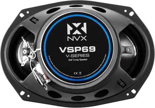 Miniatura 7 de NVX VSP69 900W pico (300W RMS) bocinas coaxiales V-Series de 2 vías de 6 x 9 con tweeters de cúpula de seda de 25 mm