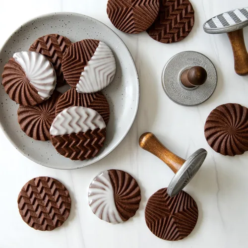 Miniatura 4 de Nordic Ware – Sellos de galletas fundidos geométricos