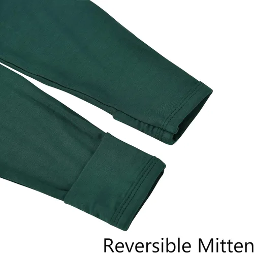 Miniatura 6 de Aablexema Pijama con cremallera para bebé, rayón de bambú, 3 piezas, unisex, con manopla, manga larga, pies