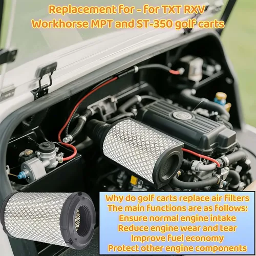 Miniatura 2 de Filtro de aire de gas precedente para carrito de golf para EZGO Club Car TXT Workhorse RXV 1025582-01,28463G01, 11017, FIL-0020