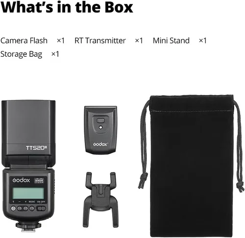 Miniatura 9 de GODOX TT520 III Flash de cámara Speedlite, receptor integrado y transmisor RT, modos S1/S2, 8 niveles de potencia, compatible con cámaras Canon