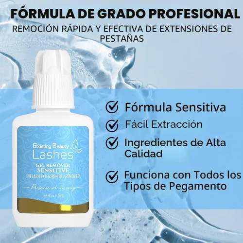Miniatura 4 de Removedor de pestañas sensible para extensiones de pestañas - Gel removedor de extensiones de pestañas transparente - Removedor de extensiones