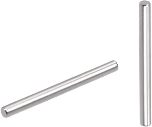 Miniatura 5 de uxcell 100 clavijas de acero inoxidable 304 de 0.059 in x 0.472 in, estantes de soporte, color plateado