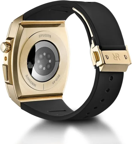 Miniatura 2 de Funda de metal de lujo con correa para Apple Watch Series 10 de 1.812 pulgadas, funda protectora militar resistente contra golpes, diseño táctico