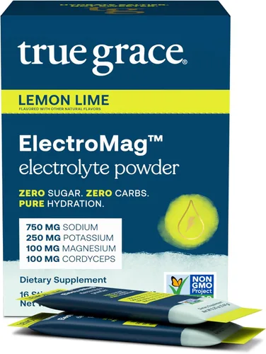 Miniatura 10 de True Grace ElectroMag - 16 paquetes de barras (paquete de 2) - Pomelo - Polvo de electrolitos para una hidratación rápida - sodio, potasio, magnesio