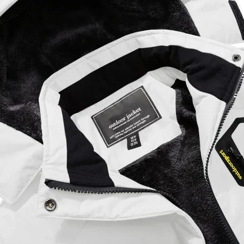 Miniatura 3 de MAGCOMSEN - Chaqueta de invierno para hombre, impermeable, abrigada, con forro polar y múltiples bolsillos
