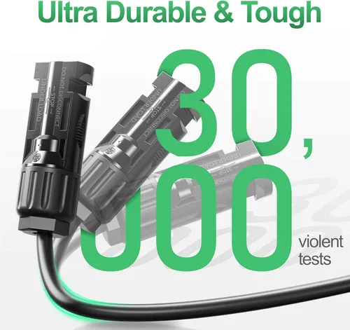Miniatura 5 de OYMSAE Conectores solares 30A - Kit de cable adaptador paralelo de rama en Y impermeable para panel solar