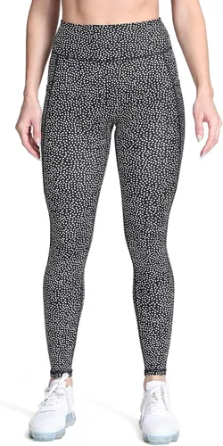 Miniatura 100 de Aoxjox Trinity - Pantalones de yoga de cintura alta con bolsillos para mujer, control de abdomen, cintura cruzada, leggings de entrenamiento suaves