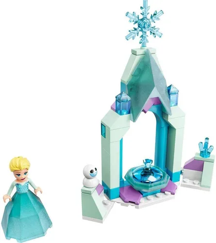 Miniatura 4 de LEGO Disney Elsa's Castle Courtyard 43199 - Juego de construcción, castillo de hielo de Frozen de Disney con figura de muñeca pequeña de la princesa