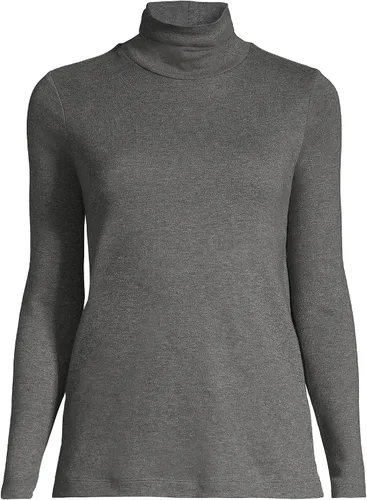 Miniatura 15 de Lands' End Supima - Suéter de cuello alto y mangas largas para mujer