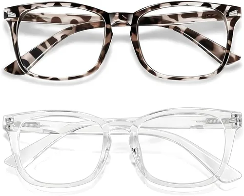 Miniatura 15 de Gafas de luz azul para niños y niñas, paquete de 2 lentes de luz azul para adolescentes y niños, anteojos falsos, anteojos para niños pequeños, de 6