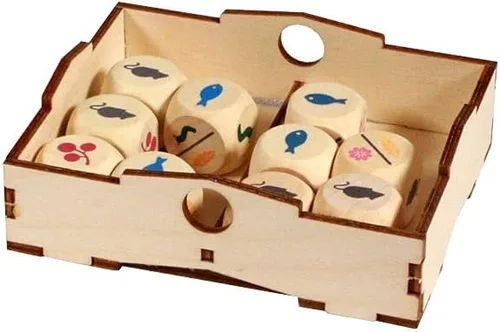 Miniatura 8 de The Broken Token Organizador de juegos compatible con Wingspan Oceania Expansion - Caja organizadora de juegos de madera con múltiples bandejas