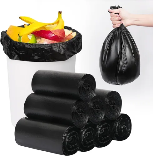 Miniatura 8 de Bolsas de basura, bolsas de basura, 100 unidades de 6 galones [extragruesas] [a prueba de fugas], bolsas de basura para papeleras para el hogar
