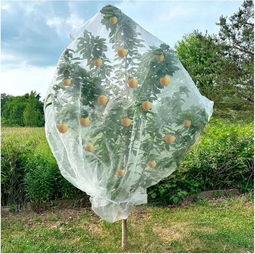 Miniatura 12 de 3 piezas de malla de barrera para plantas, malla de barrera para plantas, redes de pájaros, bolsas de barrera para verduras, frutas, bolsas