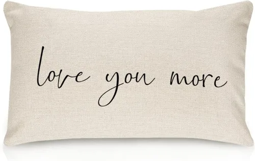 Miniatura 33 de Better When We are Together - Fundas de almohada lumbar de 12 x 20 pulgadas con citas divertidas de algodón y lino para sofá, decoración de sala