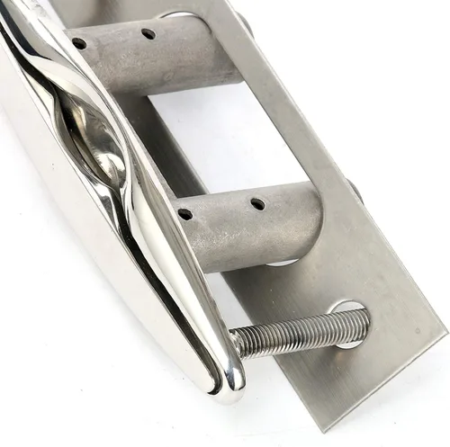 Miniatura 9 de Amarine Made Par de botes marinos de acero inoxidable 316 Pull up Cleat Flush Mount Cleat Lift