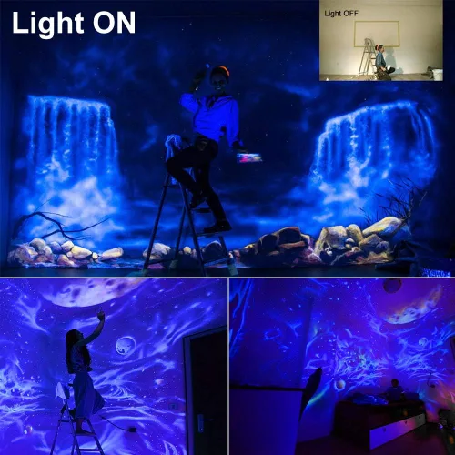 Miniatura 4 de Luces negras para fiestas, 2 unidades, 30 W, lámpara ultravioleta LED, fluorescente, fluorescente, resplandor en la oscuridad, para decoraciones