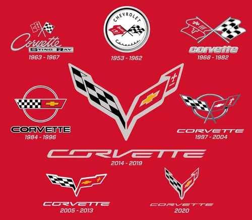 Miniatura 5 de JH DESIGN GROUP Chevy Corvette - Sudadera con capucha para hombre color rojo con cremallera C1 Thru C8 Rojo