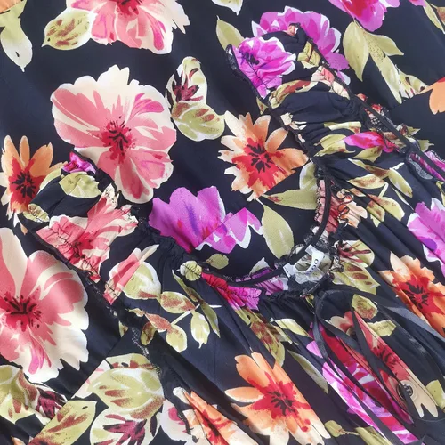 Miniatura 6 de OSTOO Women's 2024 Summer Boho Floral Print Tiered Casual Flowy Long Maxi Dress