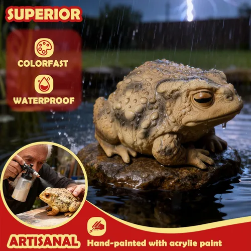 Miniatura 2 de Estatuas de Rana y Sapo de Sunthus Esculturas Jardinería Arte de Patio Decoraciones de Resina Decoración de Jardín al Aire Libre