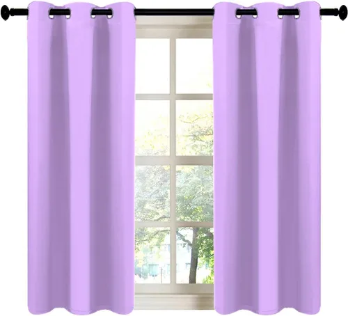 Miniatura 129 de LA PALMA Cortinas opacas con aislamiento térmico y ojales, para sala de estar, dormitorio, paquete de 2 paneles