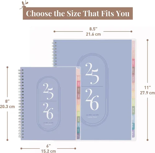 Miniatura 6 de Rileys - Agenda académica 2025-2026, agenda diaria, semanal y mensual, julio de 2025 a junio de 2026, páginas de notas para estudiantes