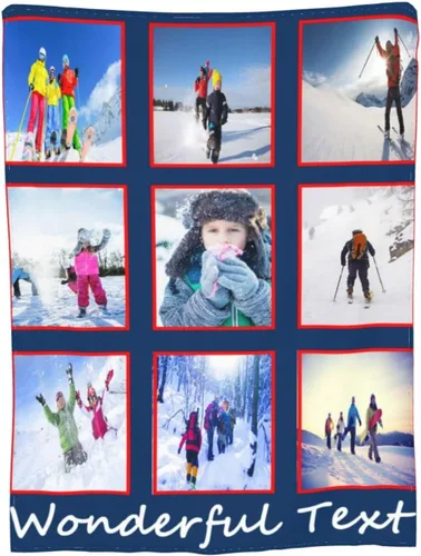 Miniatura 9 de mamz Manta personalizada con texto fotográfico, manta personalizada con imagen para bebé, madre, padre, adultos, amigos, amantes, perros, mascotas