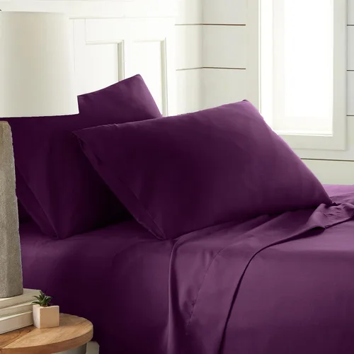 Miniatura 24 de Southshore Fine Living, Inc. Juego de ropa de cama de microfibra de 4 piezas, juego de sábanas tamaño Queen, sábana bajera ajustable de 14 pulgadas
