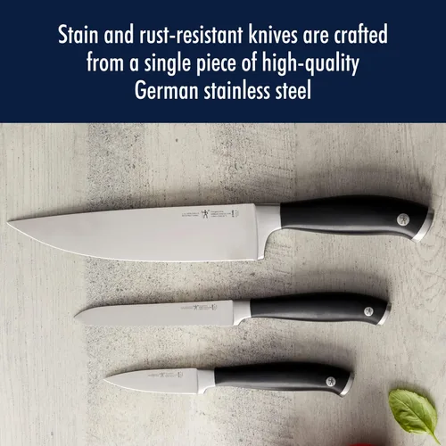 Miniatura 3 de HENCKELS Forged Elite Razor-Sharp - Juego de cuchillos de cocina de 3 piezas, cuchillo de chef, cuchillo de pelar, cuchillo de pan, ingeniería