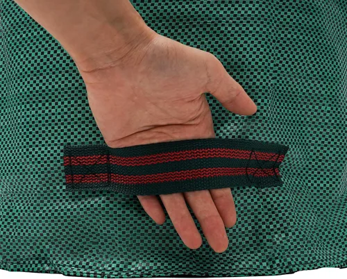 Miniatura 9 de 3 bolsas de basura reutilizables de 27 galones para jardín, plegables para exteriores, bolsas de basura independientes con asas, bolsas de basura