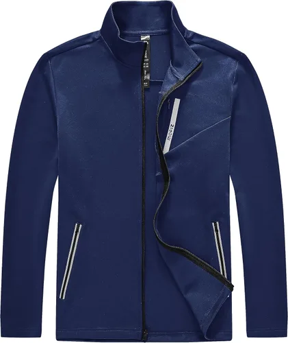 Miniatura 2 de MoFiz Chándal deportivo para hombre, sudadera deportiva cómoda, pantalones deportivos casuales, chaqueta con cremallera completa, 2 piezas