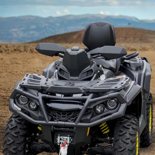Miniatura 6 de SAUTVS Protector de manos negro deflector de viento para Can Am Outlander, kit de deflector de aire de plástico para accesorios Can-Am Outlander MAX