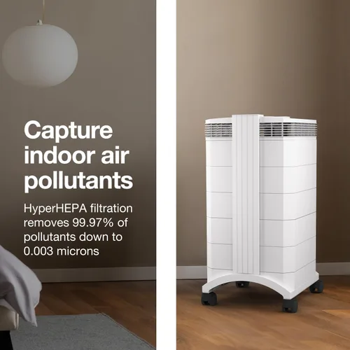 Miniatura 2 de IQAir HealthPro Plus XE - Purificador de aire con filtración HyperHEPA inteligente para habitaciones grandes de hasta 1125 pies cuadrados - Humo