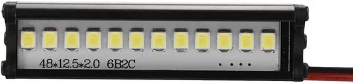 Miniatura 6 de Dilwe RC Car LED Light Bar, RC Crawler 6.102 in LED Light Bar LED Lámpara para 90046 90048 SCX10 1:10 Control Remoto Coche RC Piezas