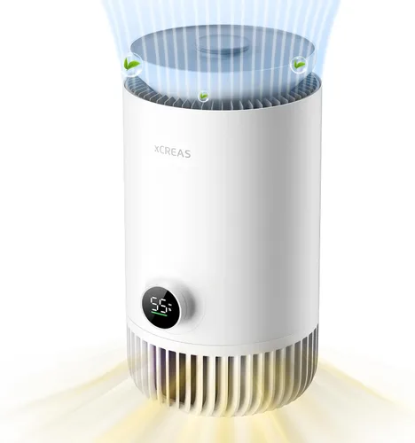 Humidificador y purificador de aire en uno, humidificador evaporativo y purificador de aire HEPA combinado para dormitorio, tanque de agua de 0.8