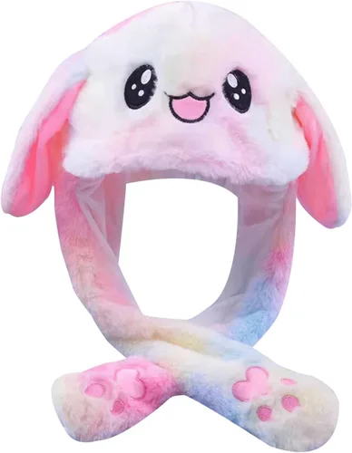 Miniatura 12 de CICITOYWO Sombrero de Animal de Peluche Divertido con Orejas en Movimiento, Gorra Saltarina Linda, Unisex, Regalo para Niños y Adultos, Fiesta