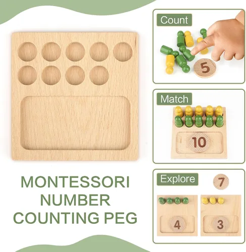 Miniatura 3 de DINORUN Juguetes educativos para niños de 3, 4 y 5 años, regalos - aprendizaje preescolar matemáticas y números para niños de 3 a 6 años