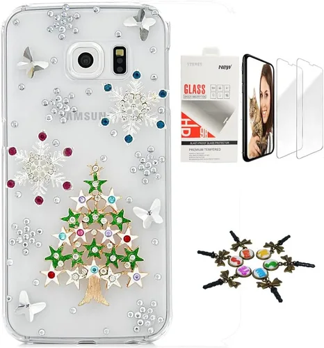 Miniatura 17 de Funda para Galaxy Note 8, elegante, hecha a mano en 3D [serie brillante], diseño de lazo grande compatible con Samsung Galaxy Note 8 con protector
