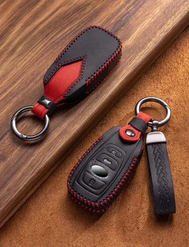 Miniatura 4 de para Subaru Funda para Llavero de Cuero Estuche para Llaves de Coche Llavero Soporte para Llavero Compatible para Forester Impreza Outback Legacy